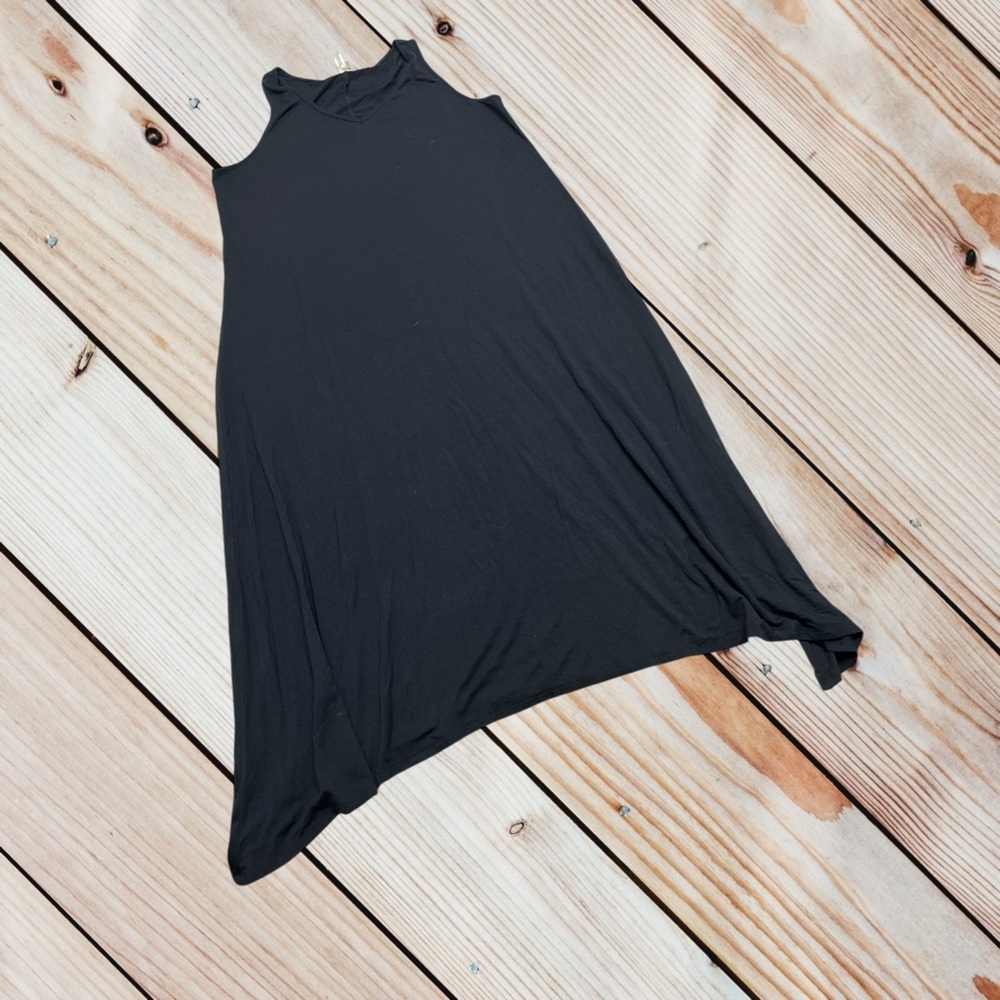 SOMA M black tank lounge sleep dress